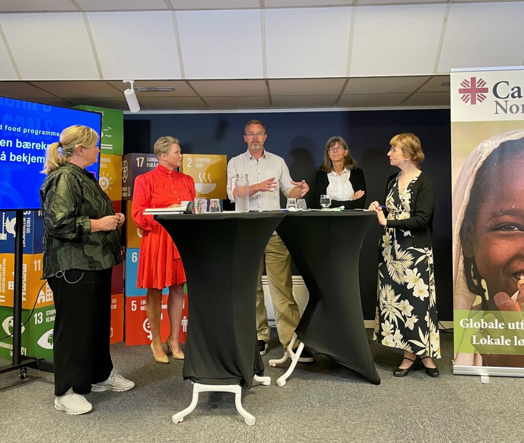 Panelsamtale om skolemat på Arendalsuka 2022.